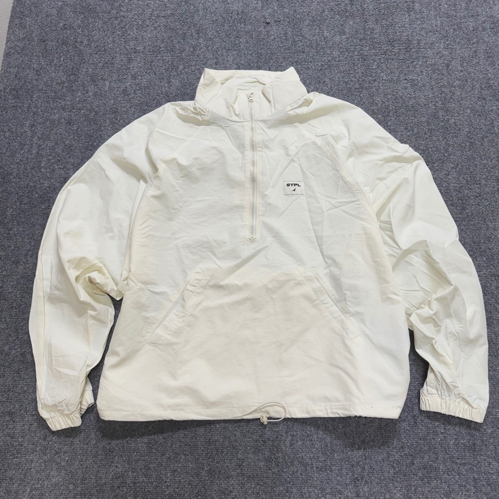 Staple Pigeon brand Windbreaker Jacket Men's L Cream-Colored Nylon Lightweight